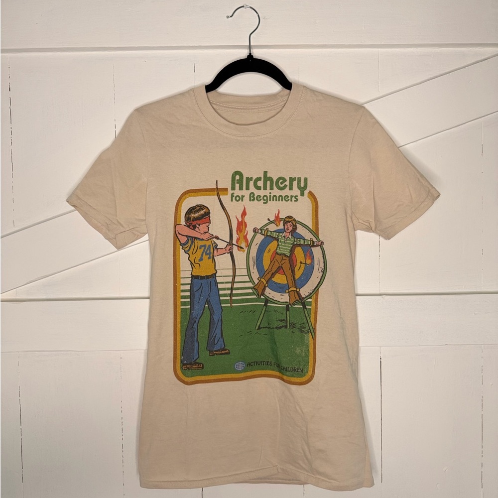 Archery for Beginners T-Shirt - Cream